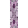 Piper Looms Mayfield Geometric AMF722 Merlot Machine Washable Area Rug Runner Main Image