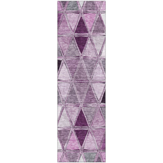 Piper Looms Mayfield Geometric AMF722 Merlot Machine Washable Area Rug Runner Main Image