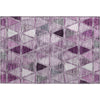 Piper Looms Mayfield Geometric AMF722 Merlot Machine Washable Area Rug Scatter Main Image