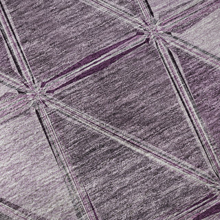 Piper Looms Mayfield Geometric AMF722 Merlot Machine Washable Area Rug Swatch Image