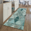 Piper Looms Mayfield Geometric AMF722 Teal Machine Washable Area Rug Runner Lifestyle Image Feature