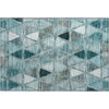 Piper Looms Mayfield Geometric AMF722 Teal Machine Washable Area Rug Scatter Main Image