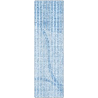 Piper Looms Mayfield Striped AMF723 Blue Machine Washable Area Rug Runner Main Image