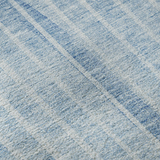 Piper Looms Mayfield Striped AMF723 Blue Machine Washable Area Rug Swatch Image