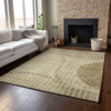 Piper Looms Mayfield Striped AMF723 Brown Machine Washable Area Rug Lifestyle Image Feature