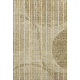 Piper Looms Mayfield Striped AMF723 Brown Machine Washable Area Rug main image