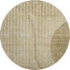 Piper Looms Mayfield Striped AMF723 Brown Machine Washable Area Rug Round Main Image