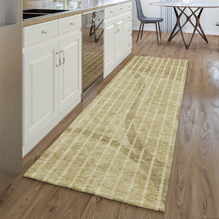 Piper Looms Mayfield Striped AMF723 Brown Machine Washable Area Rug Runner Lifestyle Image Feature