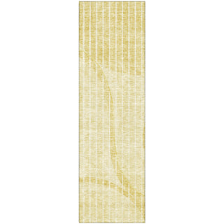 Piper Looms Mayfield Striped AMF723 Gold Machine Washable Area Rug Runner Main Image