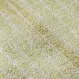 Piper Looms Mayfield Striped AMF723 Gold Machine Washable Area Rug Swatch Image