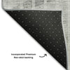 Piper Looms Mayfield Striped AMF723 Gray Machine Washable Area Rug Backing Image