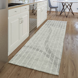 Piper Looms Mayfield Striped AMF723 Gray Machine Washable Area Rug Runner Lifestyle Image Feature
