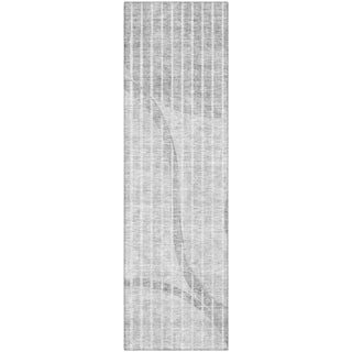 Piper Looms Mayfield Striped AMF723 Gray Machine Washable Area Rug Runner Main Image