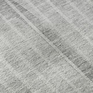 Piper Looms Mayfield Striped AMF723 Gray Machine Washable Area Rug Swatch Image