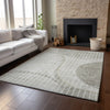 Piper Looms Mayfield Striped AMF723 Taupe Machine Washable Area Rug Lifestyle Image Feature