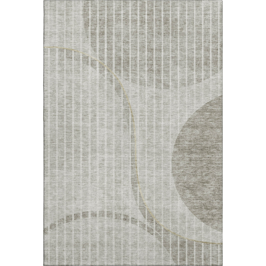 Piper Looms Mayfield Striped AMF723 Taupe Machine Washable Area Rug main image