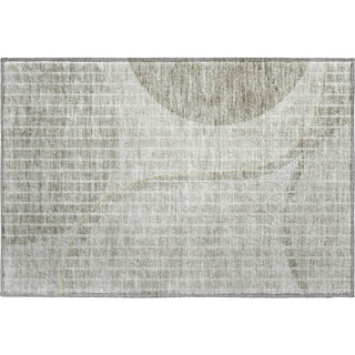 Piper Looms Mayfield Striped AMF723 Taupe Machine Washable Area Rug Scatter Main Image