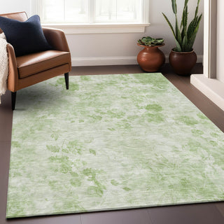Piper Looms Mayfield Floral AMF724 Aloe Machine Washable Area Rug Lifestyle Image Feature