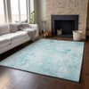 Piper Looms Mayfield Floral AMF724 Aqua Machine Washable Area Rug Lifestyle Image Feature