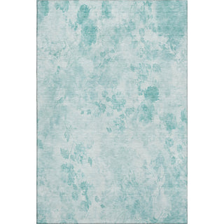 Piper Looms Mayfield Floral AMF724 Aqua Machine Washable Area Rug main image