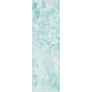 Piper Looms Mayfield Floral AMF724 Aqua Machine Washable Area Rug Runner Main Image
