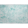 Piper Looms Mayfield Floral AMF724 Aqua Machine Washable Area Rug Scatter Main Image