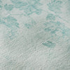 Piper Looms Mayfield Floral AMF724 Aqua Machine Washable Area Rug Swatch Image