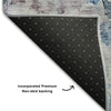 Piper Looms Mayfield Floral AMF724 Blue Machine Washable Area Rug Backing Image