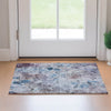 Piper Looms Mayfield Floral AMF724 Blue Machine Washable Area Rug Scatter Lifestyle Image Feature