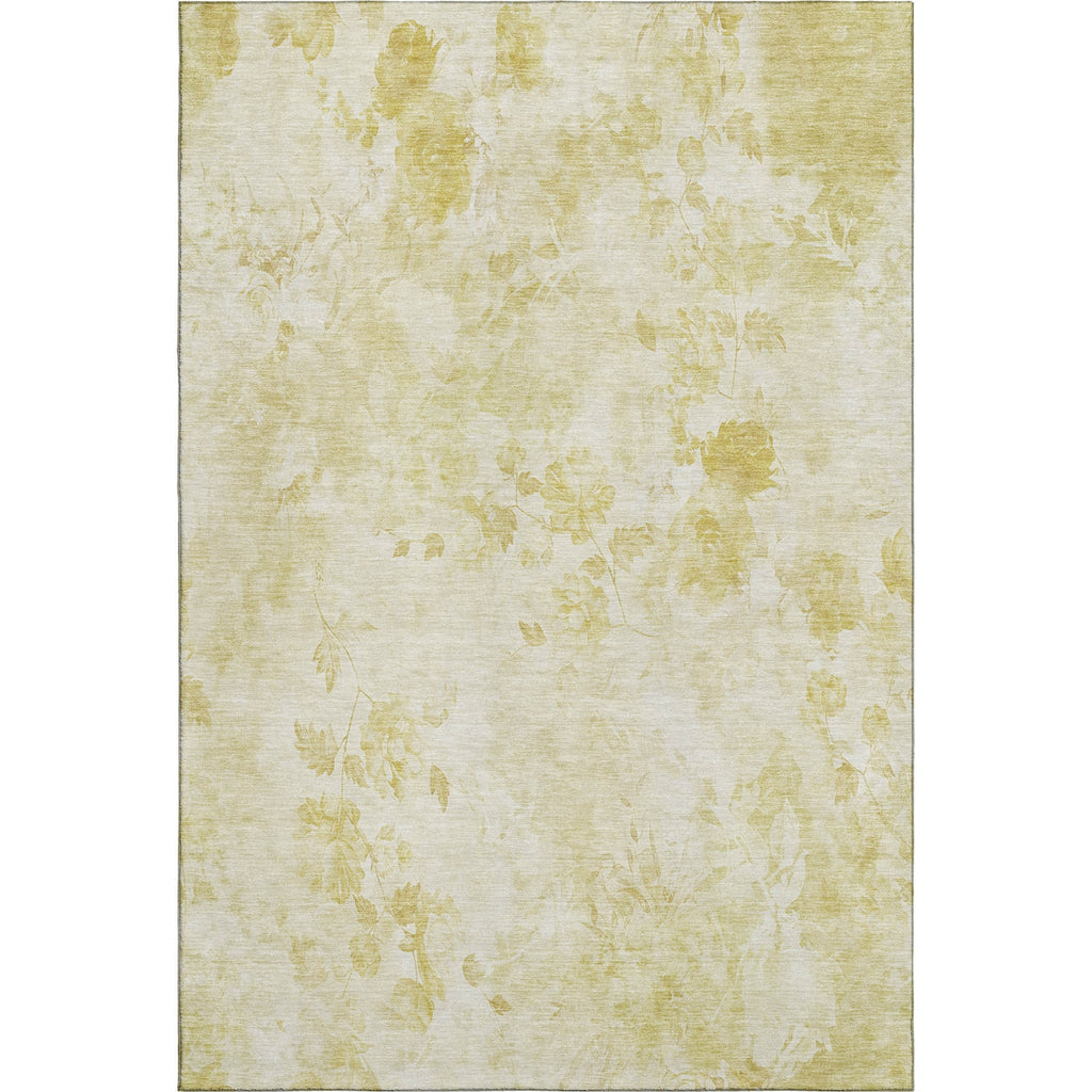 Piper Looms Mayfield Floral AMF724 Gold Machine Washable Area Rug main image