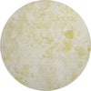 Piper Looms Mayfield Floral AMF724 Gold Machine Washable Area Rug Round Main Image