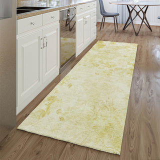 Piper Looms Mayfield Floral AMF724 Gold Machine Washable Area Rug Runner Lifestyle Image Feature