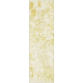 Piper Looms Mayfield Floral AMF724 Gold Machine Washable Area Rug Runner Main Image