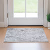 Piper Looms Mayfield Floral AMF724 Gray Machine Washable Area Rug Scatter Lifestyle Image Feature
