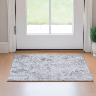 Piper Looms Mayfield Floral AMF724 Gray Machine Washable Area Rug Scatter Lifestyle Image Feature
