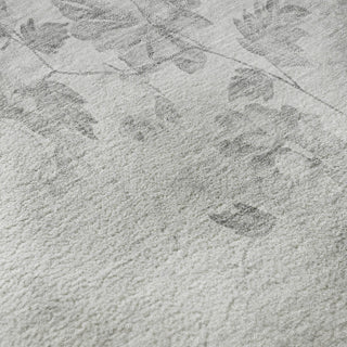 Piper Looms Mayfield Floral AMF724 Gray Machine Washable Area Rug Swatch Image
