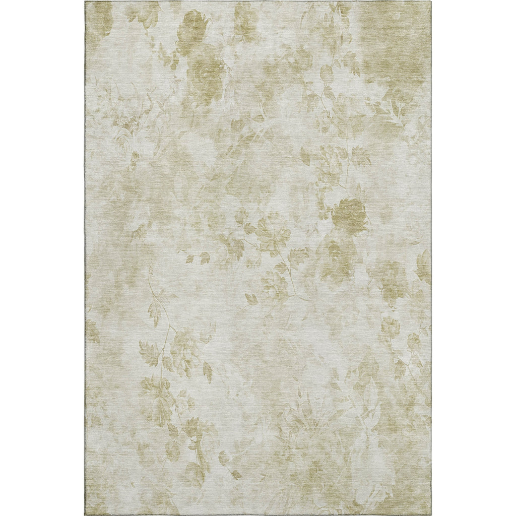 Piper Looms Mayfield Floral AMF724 Khaki Machine Washable Area Rug main image