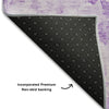 Piper Looms Mayfield Floral AMF724 Lavender Machine Washable Area Rug Backing Image