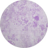 Piper Looms Mayfield Floral AMF724 Lavender Machine Washable Area Rug Round Main Image