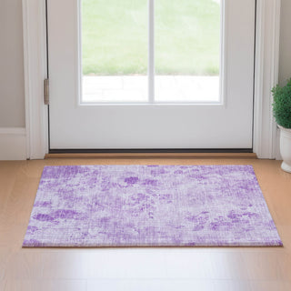 Piper Looms Mayfield Floral AMF724 Lavender Machine Washable Area Rug Scatter Lifestyle Image Feature