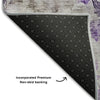 Piper Looms Mayfield Floral AMF724 Purple Machine Washable Area Rug Backing Image
