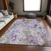 Piper Looms Mayfield Floral AMF724 Purple Machine Washable Area Rug Lifestyle Image Feature