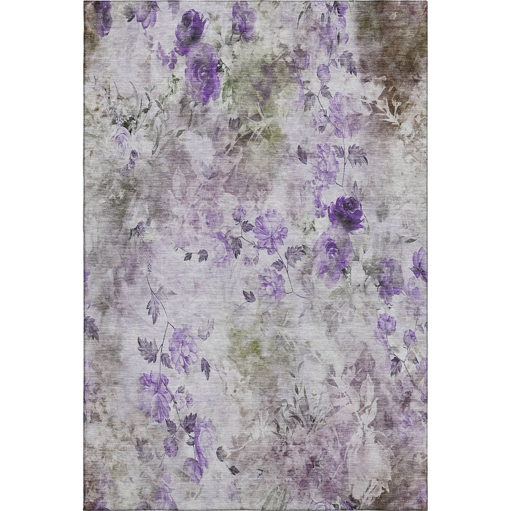 Piper Looms Mayfield Floral AMF724 Purple Machine Washable Area Rug main image