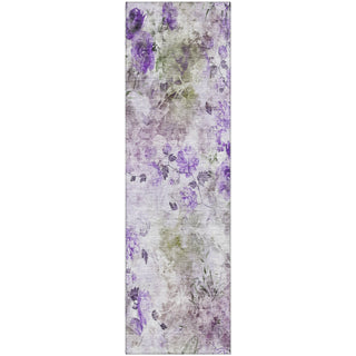 Piper Looms Mayfield Floral AMF724 Purple Machine Washable Area Rug Runner Main Image