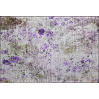 Piper Looms Mayfield Floral AMF724 Purple Machine Washable Area Rug Scatter Main Image