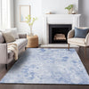 Piper Looms Mayfield Floral AMF724 Sky Machine Washable Area Rug Lifestyle Image Feature