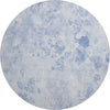 Piper Looms Mayfield Floral AMF724 Sky Machine Washable Area Rug Round Main Image