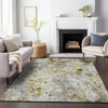 Piper Looms Mayfield Floral AMF724 Taupe Machine Washable Area Rug Lifestyle Image Feature