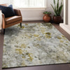 Piper Looms Mayfield Floral AMF724 Taupe Machine Washable Area Rug Lifestyle Image Feature