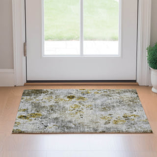 Piper Looms Mayfield Floral AMF724 Taupe Machine Washable Area Rug Scatter Lifestyle Image Feature